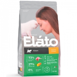 Elato Holistic корм для котят с курицей и уткой, 1,5кг