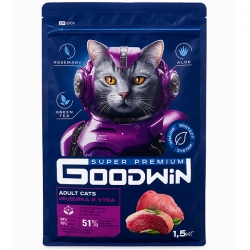 Goodwin сух.д/кошек 1.5кг индейка/утка