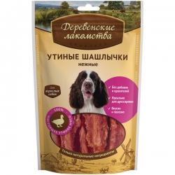 Деревенские лакомства д/соб. Утиные шашлычки 90г