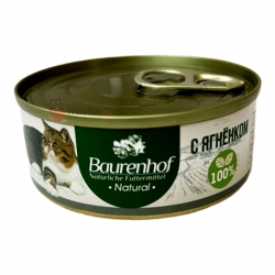 Baurenhof Natural д/кошек конс.с ягненком 100г