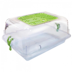 Террариум Зооэкспресс больш. пласт. дверца прозр. 42*30,5*22 АКЦИЯ -10%