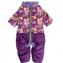 Комбинезон на меху Морозко, девочка (28) звёзды/принт,OSSO