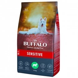 Mr.Buffalo SENSITIVE сухой корм д/собак Средних и Крупных пород 14 кг ягненок