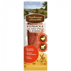 Деревенские лакомства д/мини пород Колбаска утка и ягненок 8г