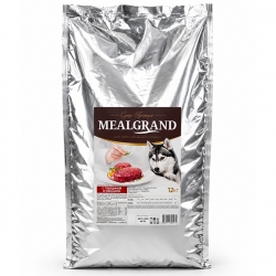 Mealgrand сух д/собак средних пород 12кг говядина с овощами