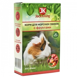 Jack&King Корм для морских свинок с фруктами, 350 г