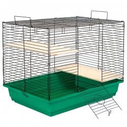 Клетка д/шиншил ^ECO^ 2 этажа,разборная,в коробке, 58*40*48h
