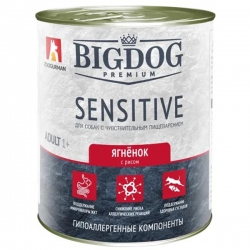 Зоогурман BIG DOG конс. д/соб 850г Premium SENSITIVE Ягненок/Рис