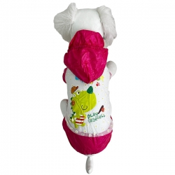 Дождевик-пыльник ^Ромашки^ розов, XL, 33х44см, Pet Fashion