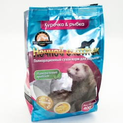 Ночной охотник сух.400гр д/хорьков курица и рыбкаСРОК РЕАЛ 11.03.26
