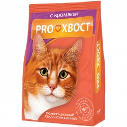 PROХВОСТ корм сухой д/кошек 350г кролик