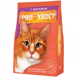 PROХВОСТ корм сухой д/кошек 350г кролик АКЦИЯ - 15%