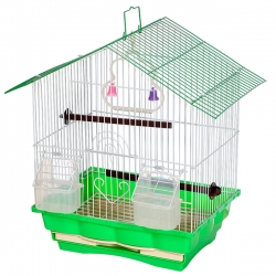Клетка д/птиц Jack&King 30*23*39см Домик укомплект.