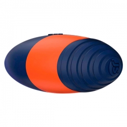 GiGwi Резиновый мяч регби с пищалкой M синий, 15 см