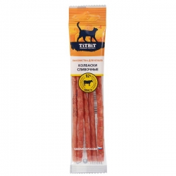 Титбит Золотая коллекция Колбаски Сливочные для кошек 30г СРОК РЕАЛ 05.26