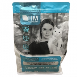 НАША МАРКА д/кошек стерилиз. и кастрир. 1,8 кг с лососем и рисом Полнорационный!**