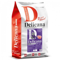 Delicana сух.д/кошек Монопротеин 8кг кастрированных и стерилизованных, Индейка бренд