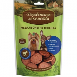 Деревенские лакомства д/мини пород Медальоны из ягненка 55г