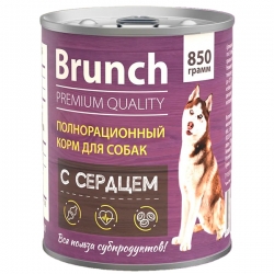 Brunch 850 г конс. для собак с сердцем полнорац. НОВЫЙ