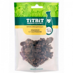 Титбит Мышки с таурином для кошек (Мягкие снеки) 50 г АКЦИЯ-20%