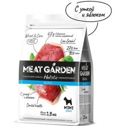Meat Garden д/собак 1,5 кг Мелк Утка и Яблоко