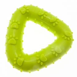 Игрушка д/соб Треугольник резина, 7,2см, желтый, Чистый котик