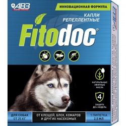 FITODOC  капли репеллентные  собак от 25 кг
