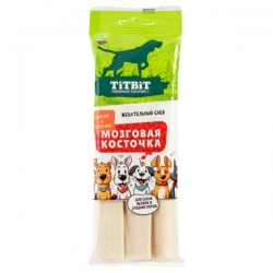 Титбит Жевательный снек для собак мелк. и сред.  пород Мозговая косточка 220г