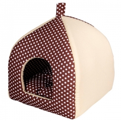 XODY Домик Виг-Вам (хлопок) №2 коричневый, 40х40х42см SALE