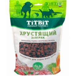 Титбит Завтрак хрустящий с бараниной для собак всех пород 700 г