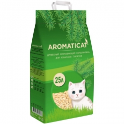 Aromaticat наполнитель для кош.туалета древесный впитывающий 25л