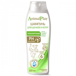 Animal Play Шампунь гипоаллергенный для щенков и котят 250мл