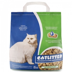 CATLITTER наполн 5л (древесные гранулы 8 мм)