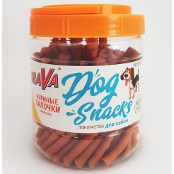 БРАВА лак-во для собак Куриные палочки 700г