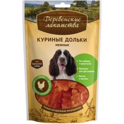 Деревенские лакомства д/соб. Куриные дольки нежные 90г