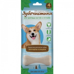 Деревенские лакомства Зубочистики с кальцием д/сред соб 90г
