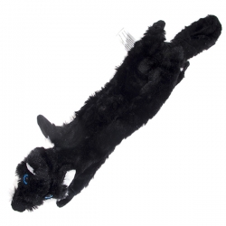 Игрушка д/собак Волк 60см, черный, плюш Чистый котик