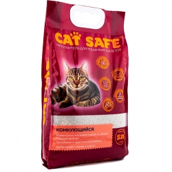 Cat safe наполнитель комкующийся 5л