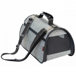 Сумка-переноска  жесткая ^Prestige^ №0  32,5*19,5*19,5см, серый SALE