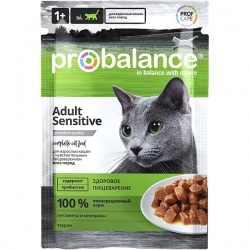 ProBalance влаж.д/кошек 85г Sensitive чувств.пищеварение АКЦИЯ -12%