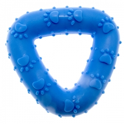 Игрушка д/соб Треугольник резина, 7,2см, синий, Чистый котик