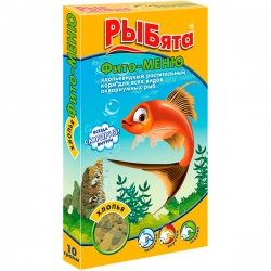ЗООМИР РЫБята фито-меню хлопья(+сюрприз)короб.
