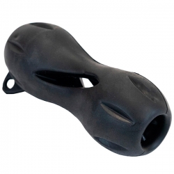 Игрушка д/собак КОСТЬ резиновая, под лакомство, большая 16*D6.5см, черный Дарэленд