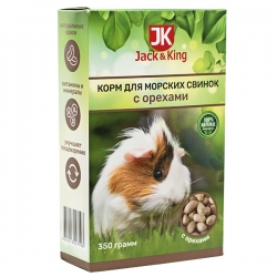 Jack&King Корм для морских свинок с орехами, 350 г