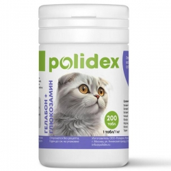 POLIDEX 200 Gelabon with Glucosamine витамины д/кошек
