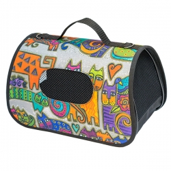 Сумка-переноска  жесткая ^Турне^ №1  36,5*22*22см, цвет в ассорт (без ремня) SALE