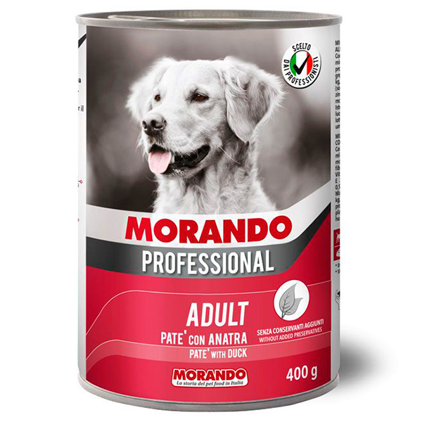 Morando Professional конс.корм для собак паштет с Уткой, 400г, жб