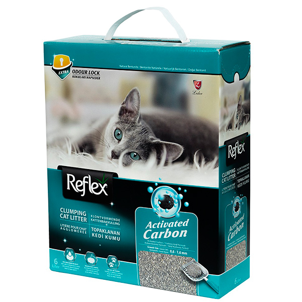 Reflex наполнитель для кошачьих туалетов, с повышенной впитываемостью 6 л