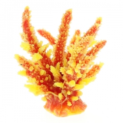 Коралл пластиковый (мягкий) желто-перламутровый 12,6x10,7x11см (SH059PIY)