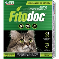 FITODOC  капли репеллентные для кошек (1 пип. по 0,5 мл)